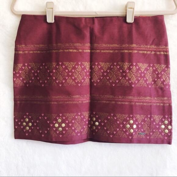 Hollister Red Embellished Skirt - Picture 3 of 6